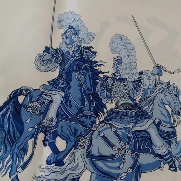 Vintage Hermes Carousel Scarf - Picture 9 of 10